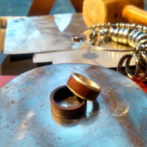 Manzanita and Sterling Silver Engagement Ring